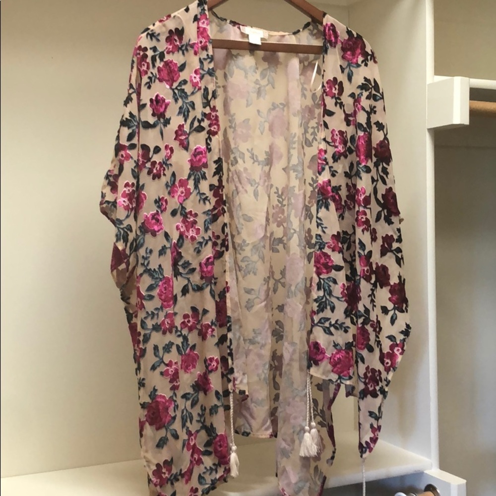 Floral light cardigan